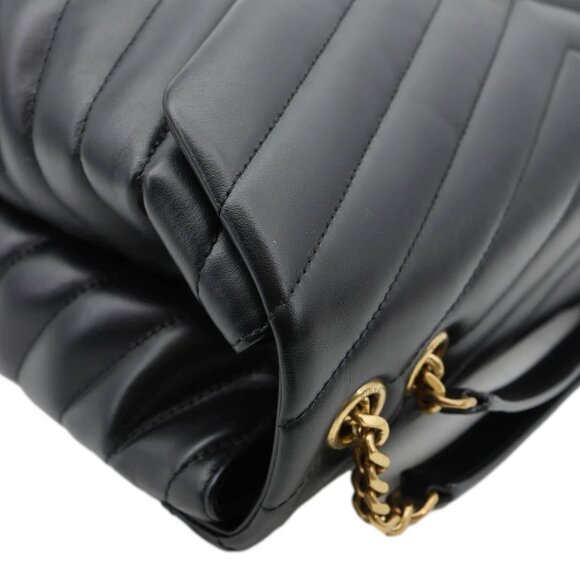 Yves Saint Laurent  Loulou Large Quilted Leather Crossbody Bag Black - Picture 6 of 13